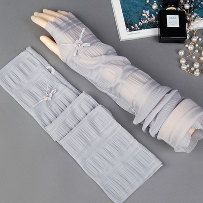 防晒袖手套冰丝袖子套手臂套手袖护臂护袖冰袖宽松版套袖女袖套夏