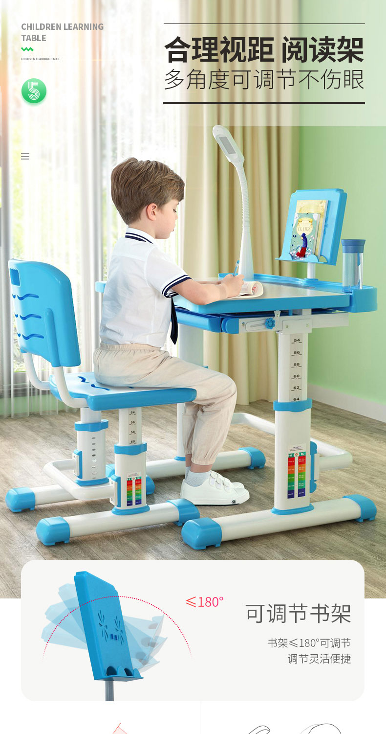 Bàn học trẻ em bàn viết bàn và ghế đặt trường tiểu học nhà cậu bé bàn làm việc kết hợp tủ sách cô gái - Bàn bàn vi tính