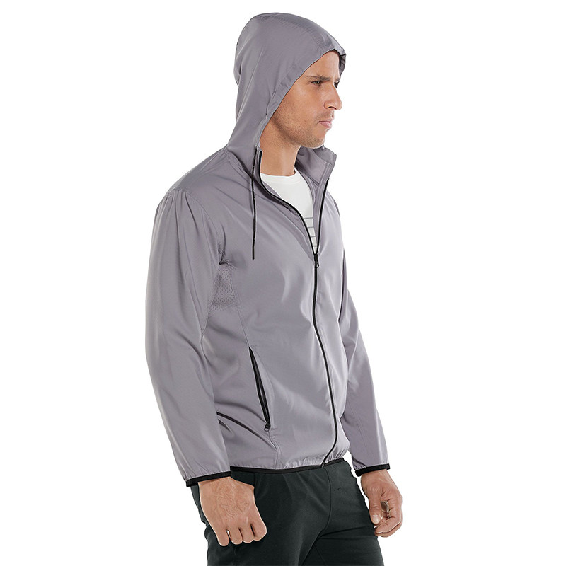 American Coolibar UV protection men's hooded jacket SUNSCRE COAT UPF50+ 10375