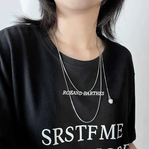 Сверхдлинная цепочка, ожерелье, толстовка, свитер, модный аксессуар