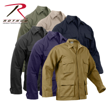 Rothco SolidColor Tactical BDU Pure Plain Tactical Shirt Jacket Polyester Cotton Twill 7970
