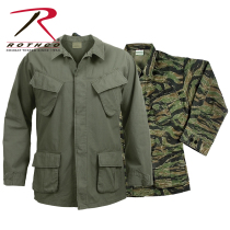 Rothco Vintage Vietnam Fatigue Rip-Stop Vietnam Tear-Proof Shirt Jacket 4621 Top