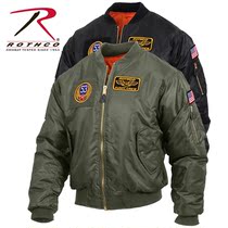 United States Rothco embroidered MA-1 flight jacket loose mens plus size winter thick warm jacket 7240