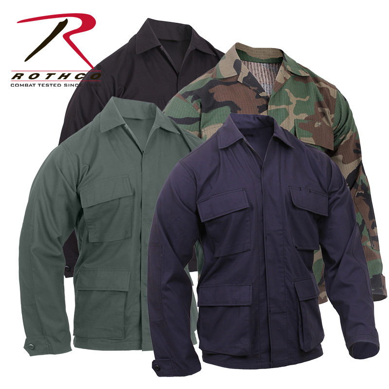 Rothco99 % cotton Rip-Stop Tactical anti-tear BDU dark gill tactical shirt jacket 5920
