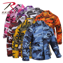 Rothco color camouflage print BDU tactical shirt INS trend US version of casual plus-size tooling jacket 8881