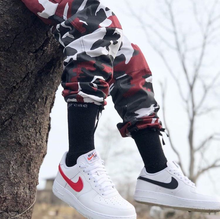 Positive Rothco color camouflage BDU drawstring leg casual cargo pants skateboarding hip-hop straight leg trousers slightly flawed