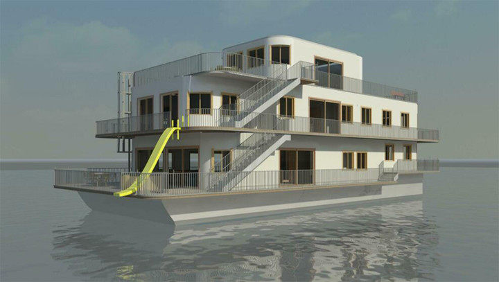 BIM Revit 小别墅各类型建筑项目信息模型全套 室内完整模型案例