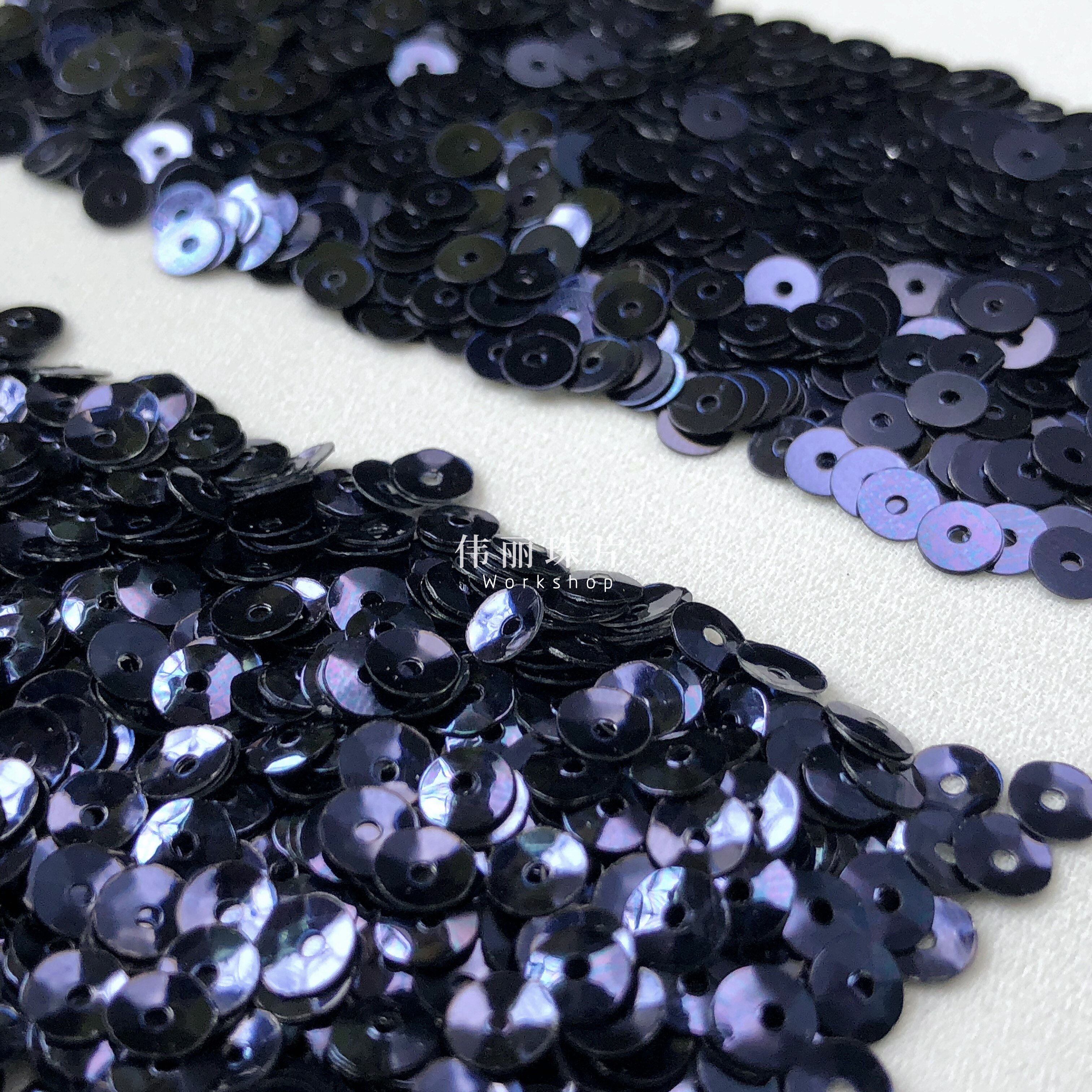玄青蓝色3/4/5/6mm【PL52】法式刺绣婚纱辅料,让每一件礼服都有贵族气息!-亮片-淘宝好物网