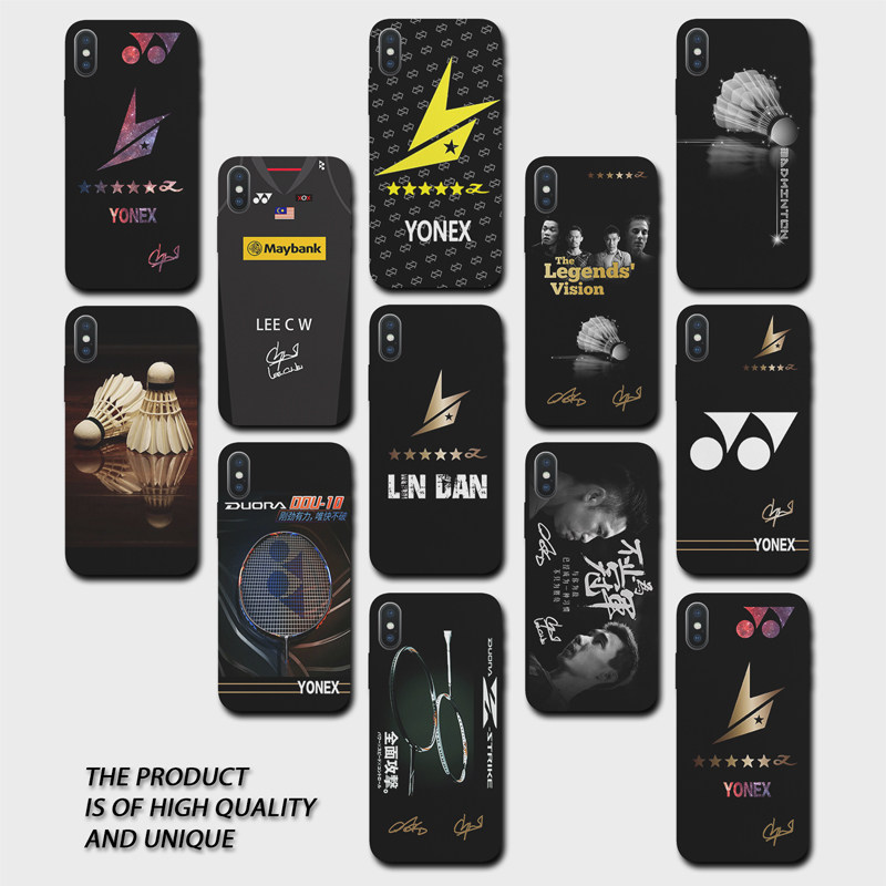 yeap is suitable for most brand models black badminton mobile phone protection shell YONEX Lin Dan Li Zongwei