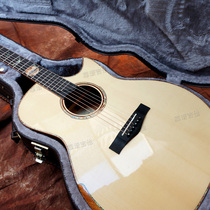 SF magic McJack guitar full single whale song 1aj handmade veneer spruce peach flower core full single with wooden box