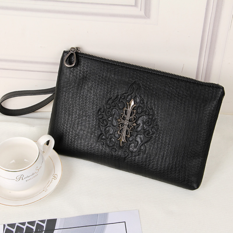 2021 men's handbag leather new large - capacity envelope of European and American men's handbag Han bag handbag