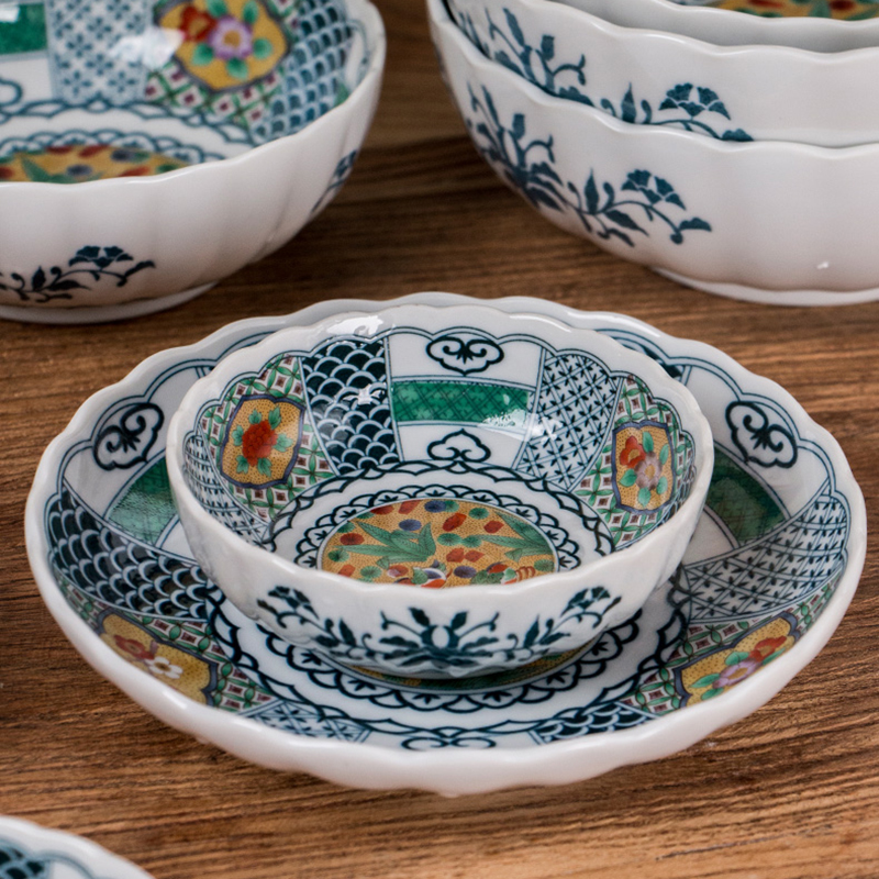 The use of a single rice bowls contracted pumpkin Bowl of creative gift suit move ceramic Bowl dish combination suit household