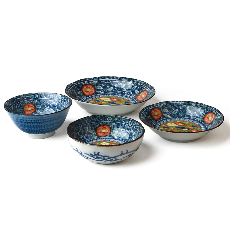 Meinung burn imported tableware ceramic bowl dish move dishes combine domestic large rainbow such as bowl bowl restoring ancient ways