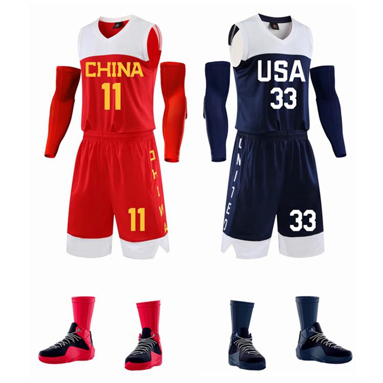 2019 Men's Basketball World Cup China national team jersey American basketball suit is easy to build LinGuo Allen customized