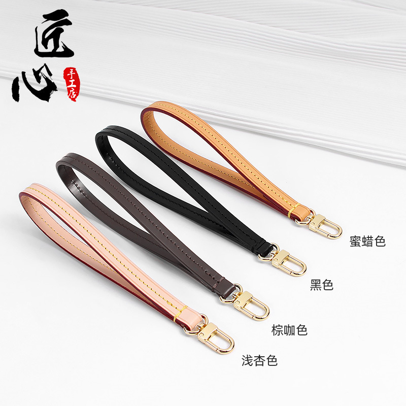 Suitable for Lv Clutch Bag Transformation into a Wristlet Bag with Genuine Leather Monogram Short Bag Strap Accessories Replacement Shoulder Strap