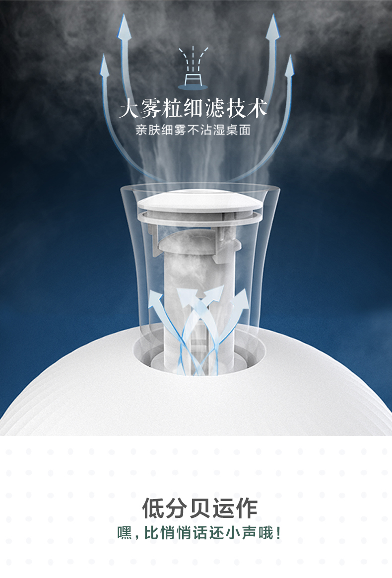 tác dụng máy phun sương Gấu máy làm ẩm nhà câm phòng ngủ văn phòng máy tính để bàn điều hòa không khí mini nhỏ phun hương liệu máy - Máy giữ ẩm máy tạo độ ẩm không khí loại nào tốt