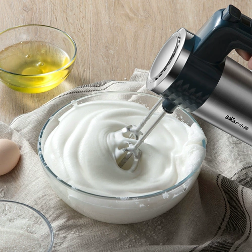 Электрическая портативная маленькая кремовая палочка для смешивания из нержавеющей стали для домашнего использования, с медвежатами, высокая мощность