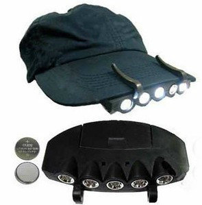 5LED hat brim light night fishing light clip hat light camping light emergency lighting bait light long-range headlight camping
