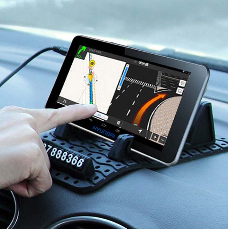 Car mobile phone holder Car mobile phone navigation bracket Universal car dashboard Silicone non-slip pad storage pad