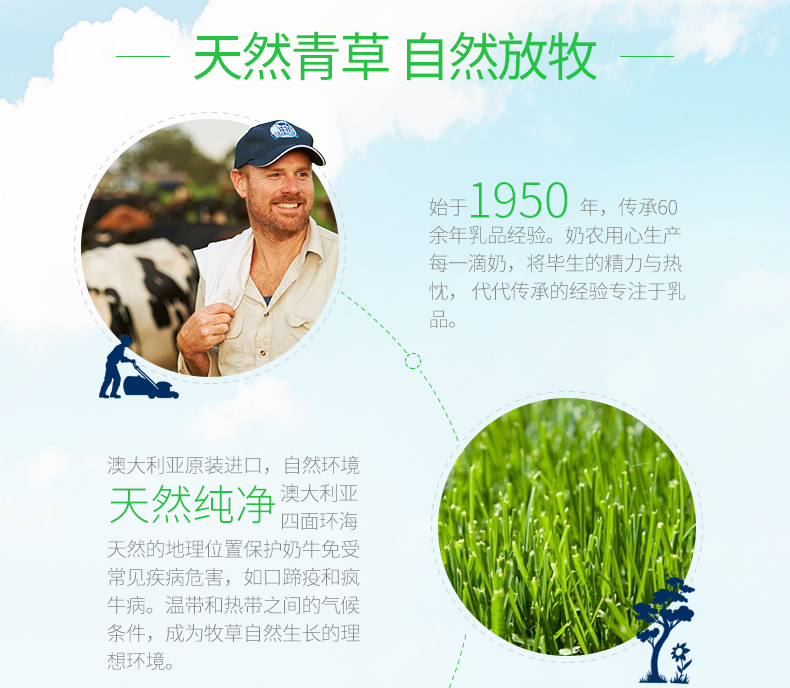 澳洲进口 Devondale德运 脱脂纯牛奶 1L*10盒 0脂无负担 图7