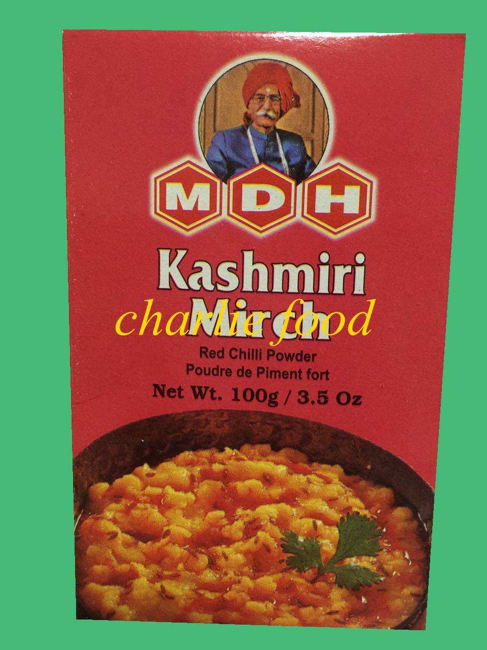 India MDH kashmiri mikirch red chilli powerder 100g