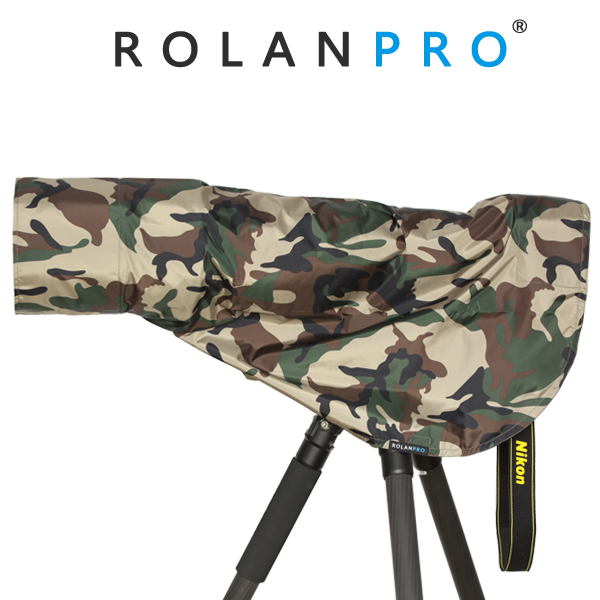 Telephoto Lens Rain Cover, Camera Raincoat, Large Lens Waterproof and Rain/Snow-Proof Camouflage Cover, Produced by Ruolan