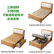Single bed 1.2 meters household solid wood bed 1.5 meters small apartment 1.35 meters bed 90cm wide storage bed children 1 meter bed