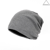 Big head closed eyes into chao comfortable Japanese men and women Street Photo pile cap couples autumn and winter pullover hat