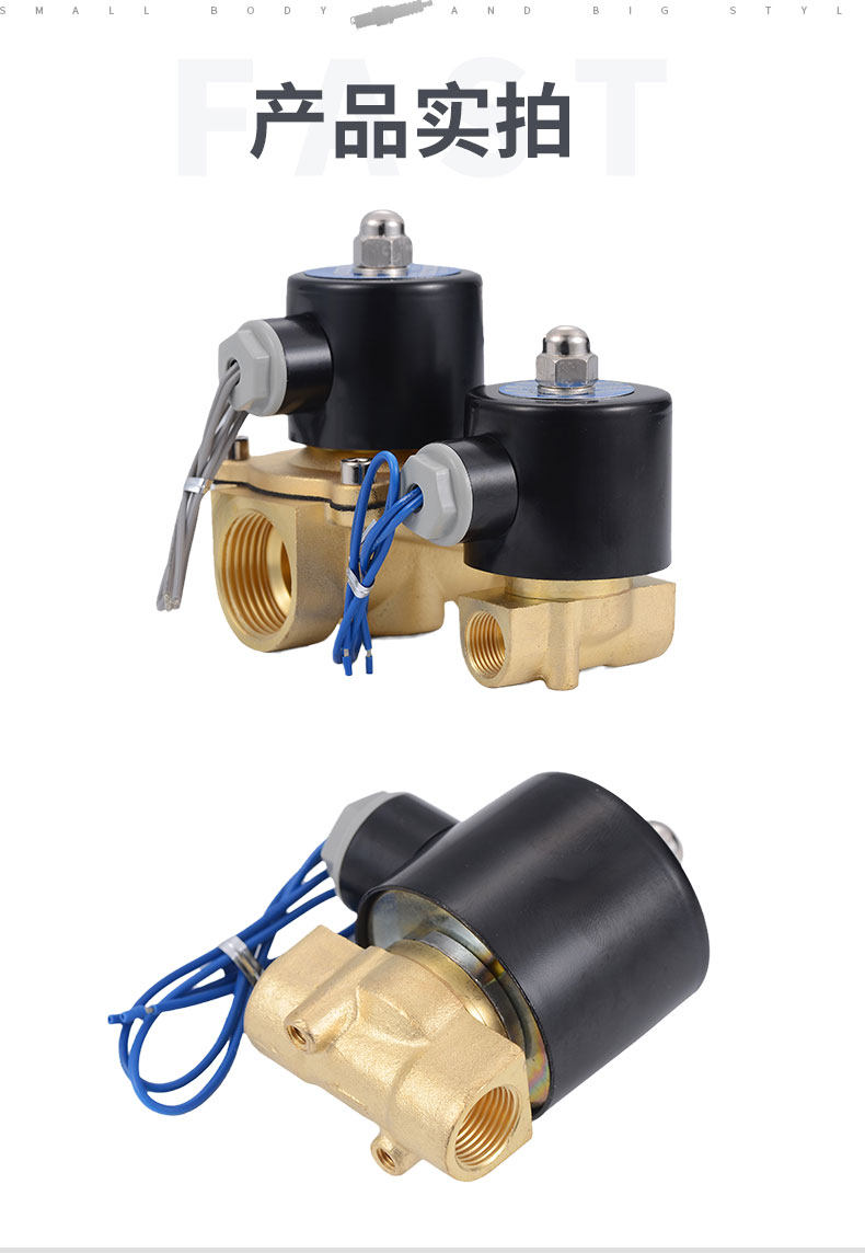 Газовый клапан 全铜常闭电磁阀电控水阀开关气阀220v24v控制阀放水电池阀水控阀 Energizer power