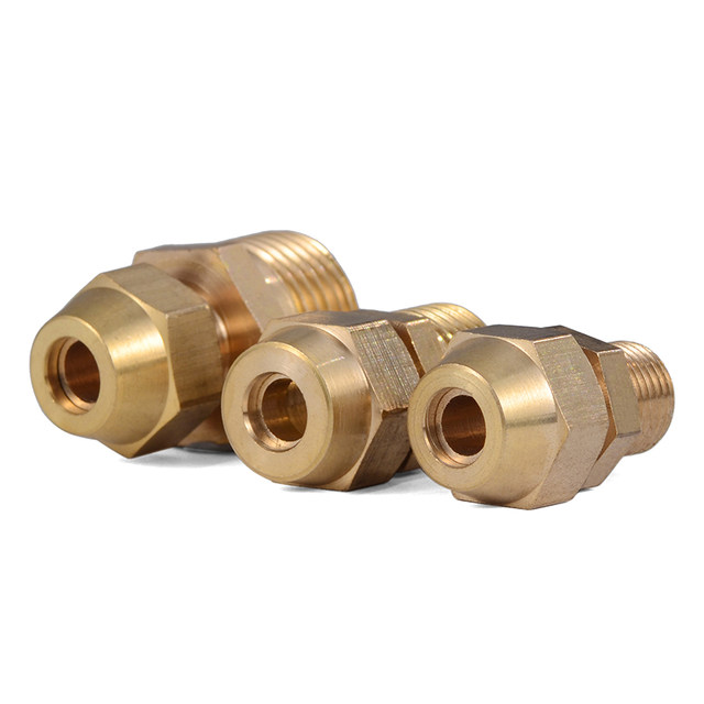 External wire expansion PC connector copper pipe direct bell mouth pipe connector 1/2/3/4 branch expansion 6/8/10/12mm