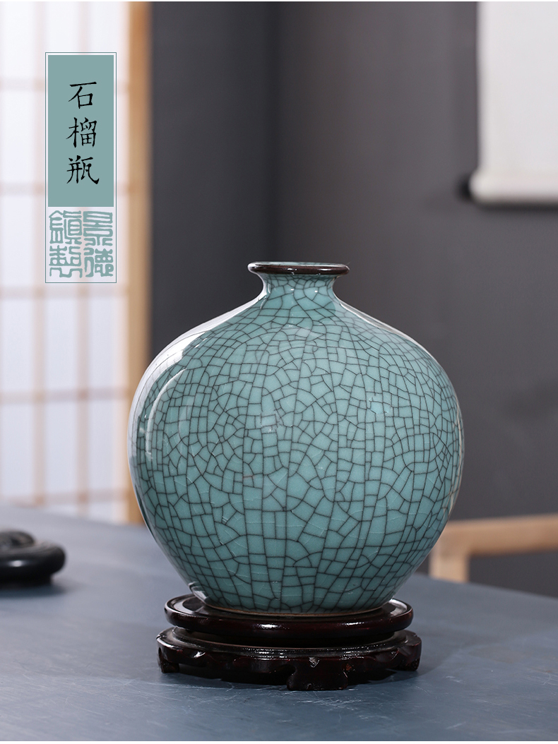 Imitation of classical jingdezhen ceramics up on vase furnishing articles sitting room flower arranging rich ancient frame of Chinese style household ornaments