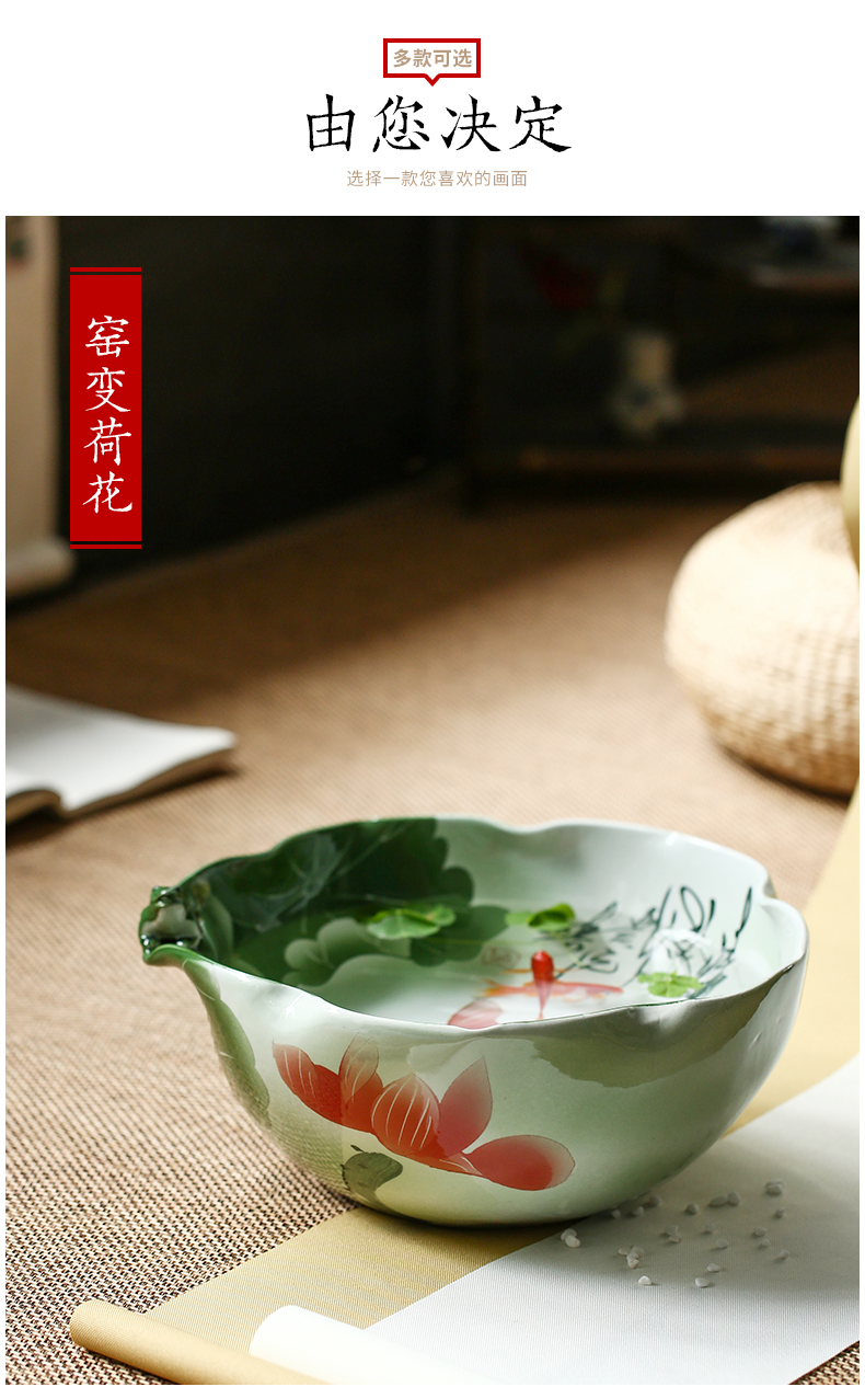 Jingdezhen ceramic furnishing articles aquarium water shallow water lily cuhk refers to basin water lily tortoise cylinder storage cylinder porcelain