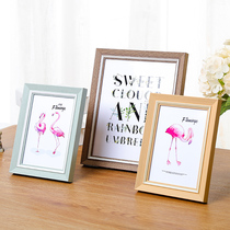 American photo frame set-up creative 5 6 7 inch 8 10 12 16 inch A4 simple childrens picture frame hanging wall wash photo