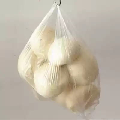Breakfast steamed bun delivery food bag Packing convenient bag White transparent plastic bag disposable portable vest bag