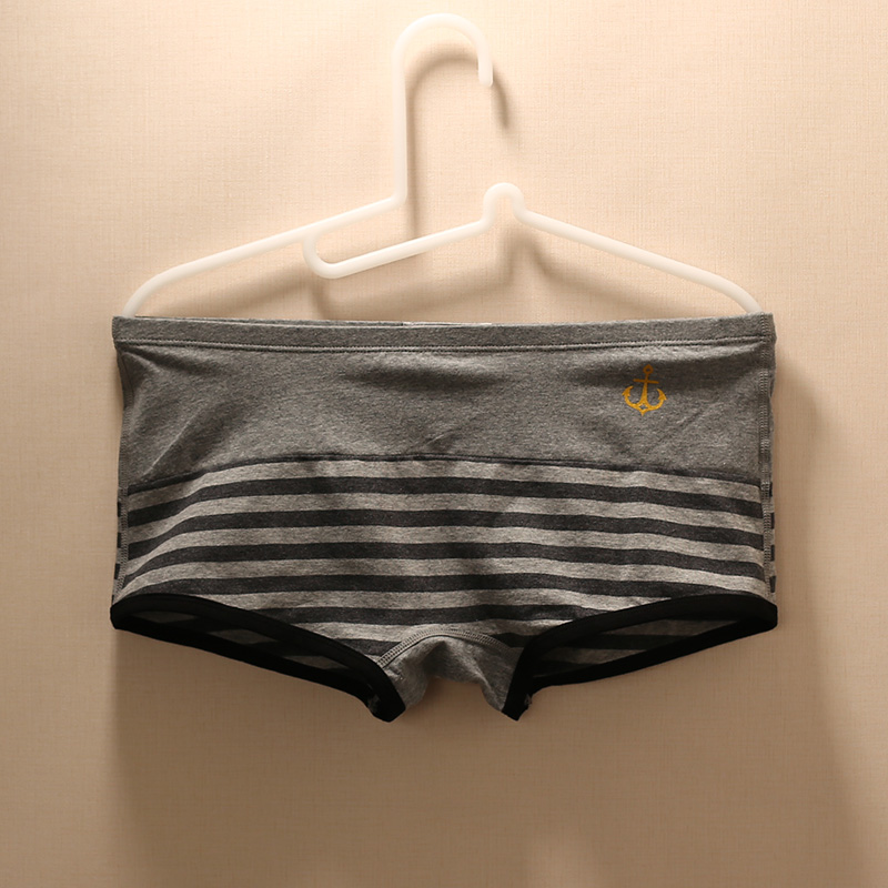 Quần lót nam bằng vải cotton Thanh niên eo thấp quần mỏng Thủy thủ neo boyshort cotton đồ lót gợi cảm quần lót nam sexy
