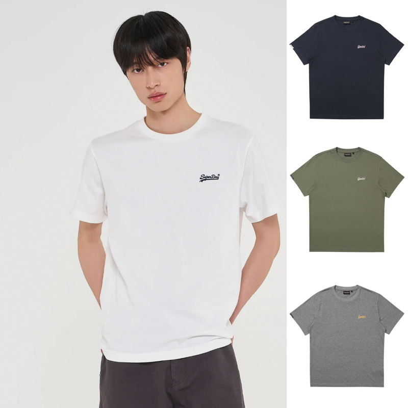 Superdry Extreme Dry 26Ss Basic Versatile Multi-Color Casual Embroidered Small Logo Short Sleeve T-Shirt Tee