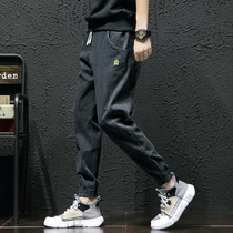 Denim long pants mens 2019 autumn new trend loose tooling Autumn Autumn Winter casual fashion brand mens