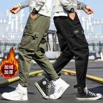 cargo overalls mens Tide brand bunches feet fall in autumn straight loose Joker ins pants mens casual trousers