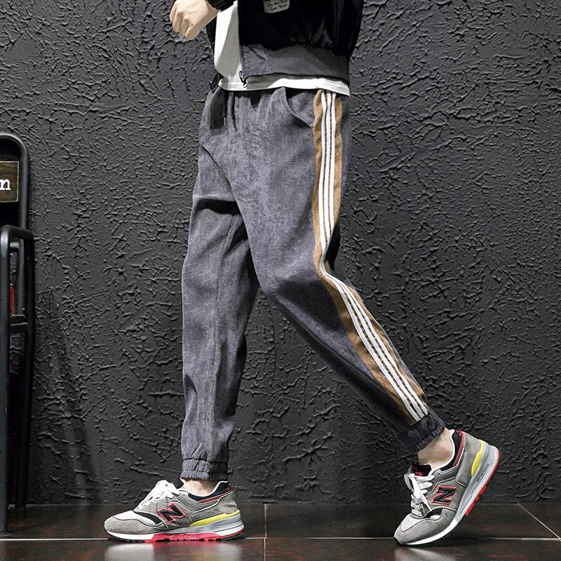 Sports pants men men's casual pants pants loose pants men's Korean version of the trend smoke pipe pants Harun pants autumn new