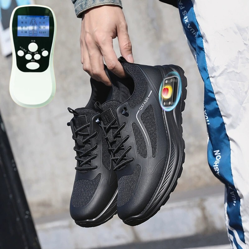 Remote Control Rechargeable Pulse Therapy Walking Shoes for Men, Breathable Magnetic Therapy Vibration Non-Slip Massage Shoes for Middle-Aged and Elderly People, Sports and Leisure Shoes Remote Control Rechargeable Pulse Therapy Walking Shoes for Men, Breathable Magnetic Therapy Vibration Non-Slip Massage Shoes for Middle-Aged and Elderly People, Sports and Leisure Shoes