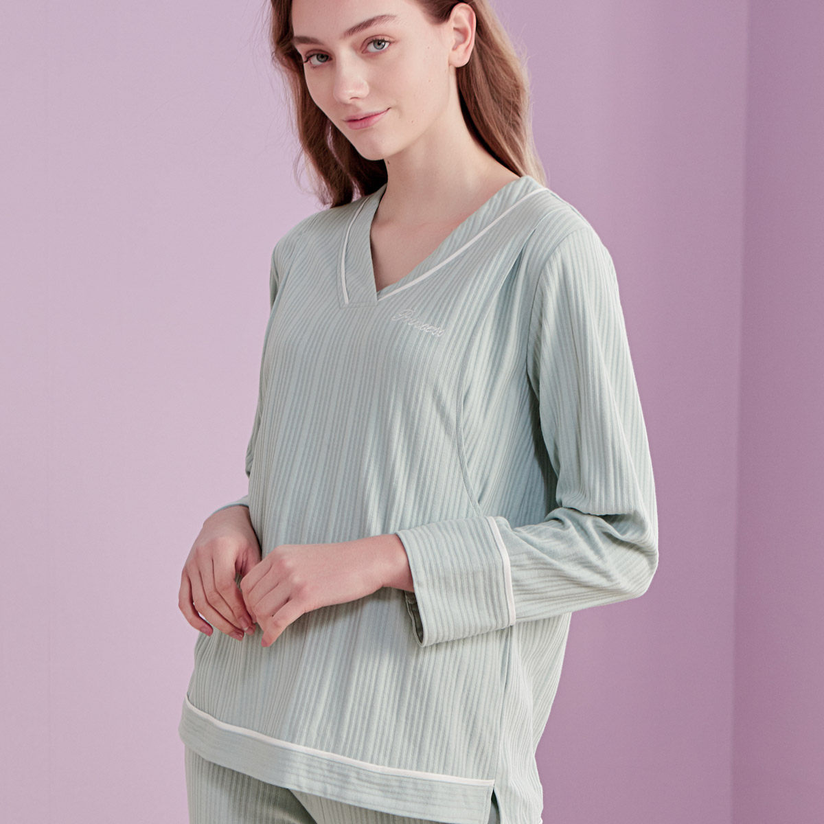 ROVO 纯棉 孕妇产后哺乳家居服睡衣 月子服 天猫优惠券折后¥58包邮(¥188-130)多款多色可选