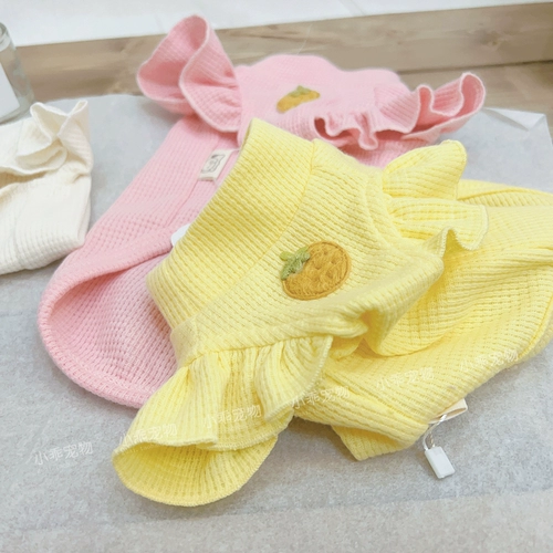 Walv GE летающий рукав нижняя рубашка для любимой собаки весна и летняя футболка Тедди Йорксонби Панда Жилет хлопок