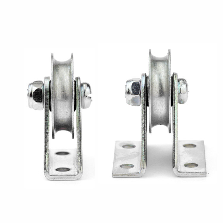 Bracket pulley 6mm steel wire rope pulley Pulley Pulley Roll Pulley Wire suspension wheel guide wheel grooves U wheel