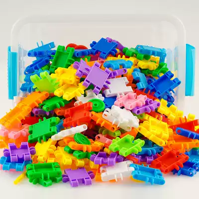 Large square assembly plastic building blocks block insertion building blocks 3-4-5-6 years old Early education box Boy girl 3-6 years old