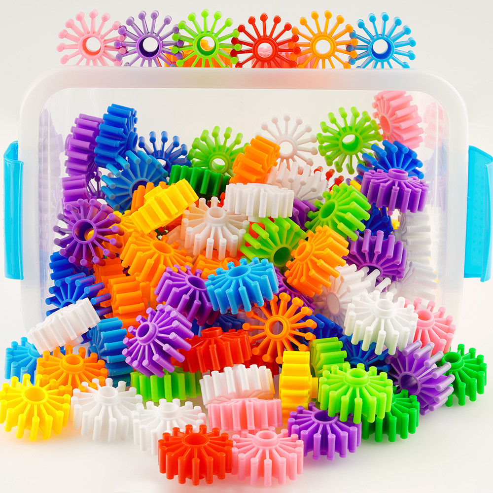 Medium children's fun gear splicing plastic building blocks children's early education kindergarten boys and girls benefit intelligence toys