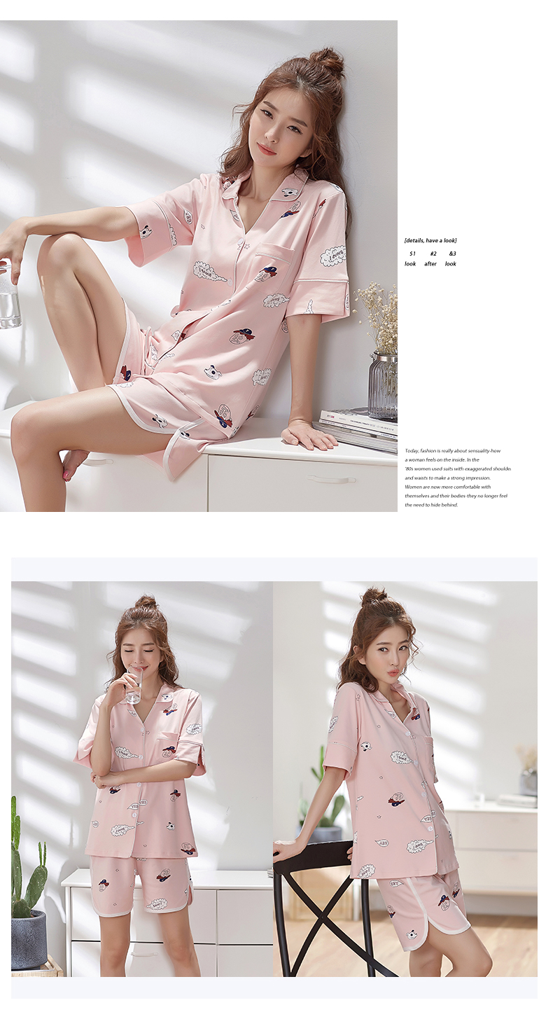 Pyjama mixte MEI XIAN en Coton à manche courte - Ref 2988525 Image 14
