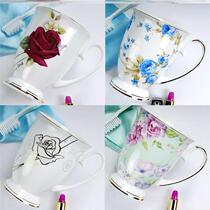 Home couple a pair of coffee cups bone porcelain Nordic personality creative breakfast girls water Cup Net red ins birthday