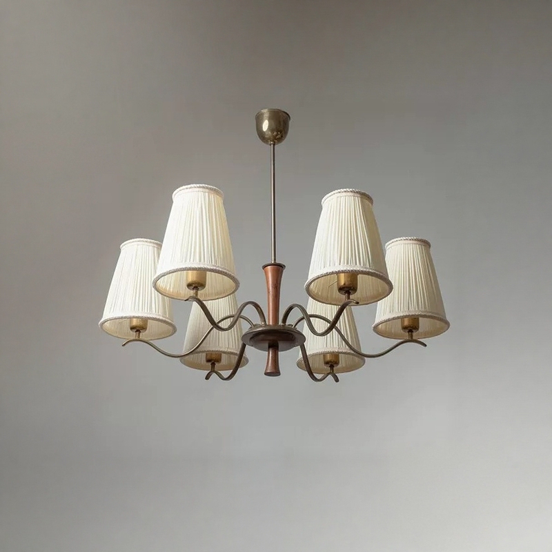 Sifv Medieval Modern Chandelier Living Room Vintage Style Main Light French Art Retro Designer Era-Inspired Lighting Fixture