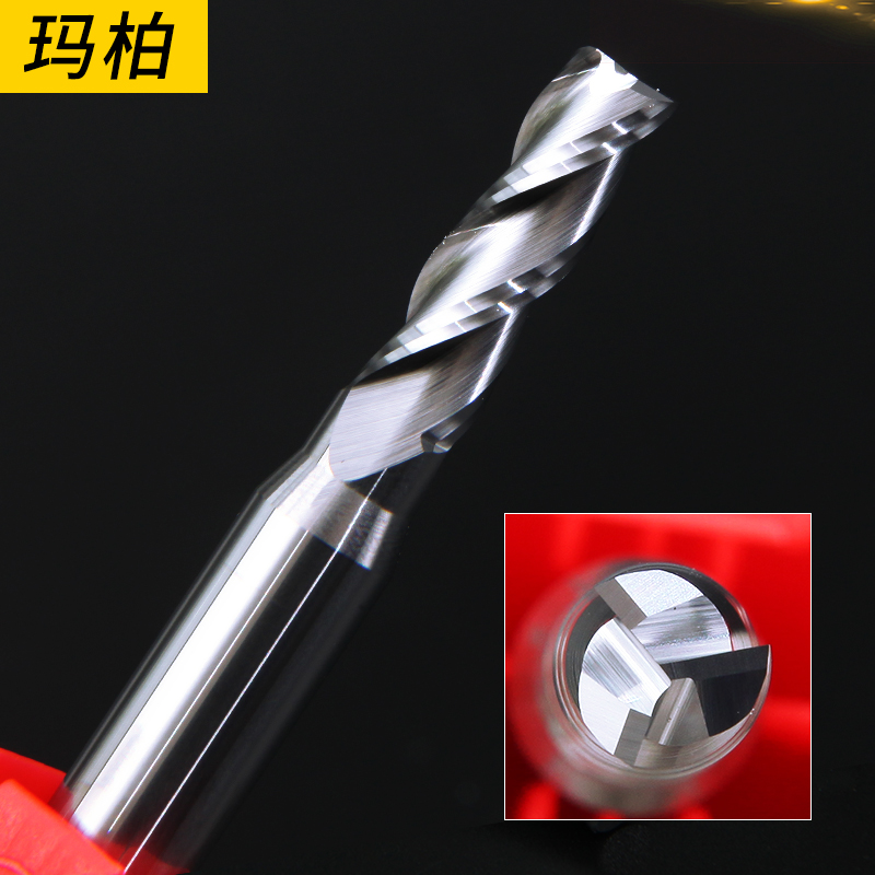 Mabel 3-edge tungsten steel alloy taper milling cutter Ultra-fine grain integral hard wear-resistant standard CNC CNC end mill