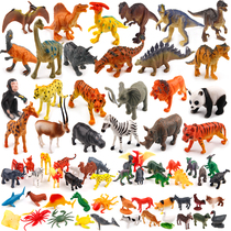 Childrens dinosaur toy set simulation animal World plastic soft rubber large Tyrannosaurus Triceratops model boy